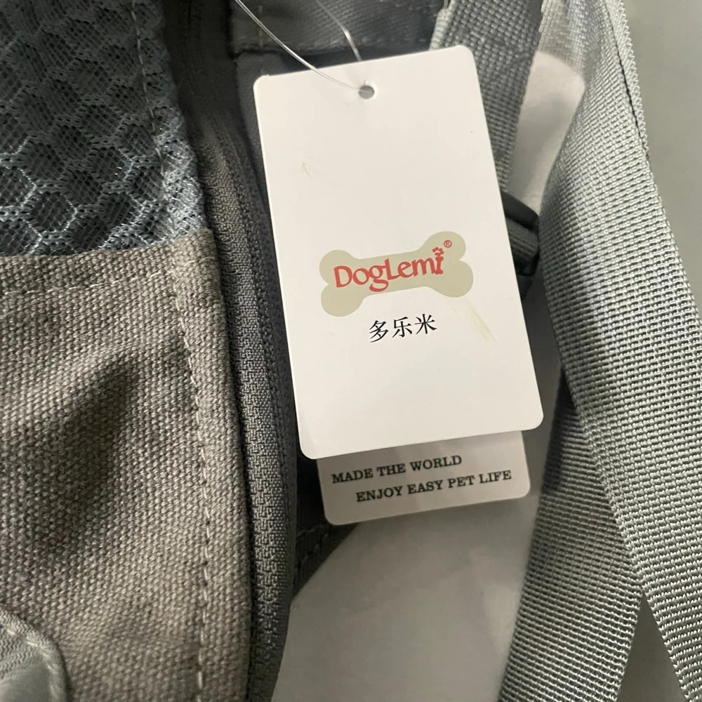 Doglemi Grey Pet Carrier Backpack One Size
